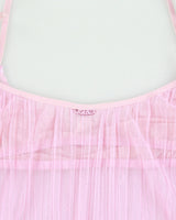 Vintage Y2K 2000s La Senza Pleated Mesh Cami Top - L