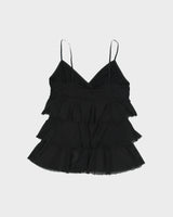 Vintage Y2K 00s La Senza Tiered Spaghetti Strap Cami Top - M