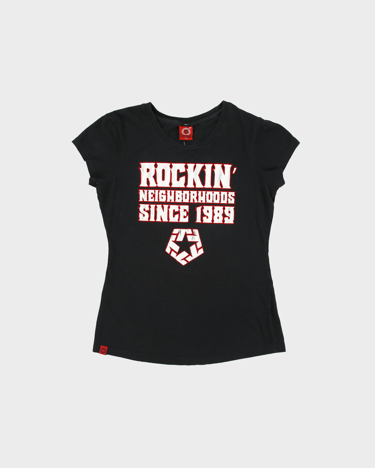 Vintage Y2K 2000s Tribal Gear Slogan Baby Tee - M