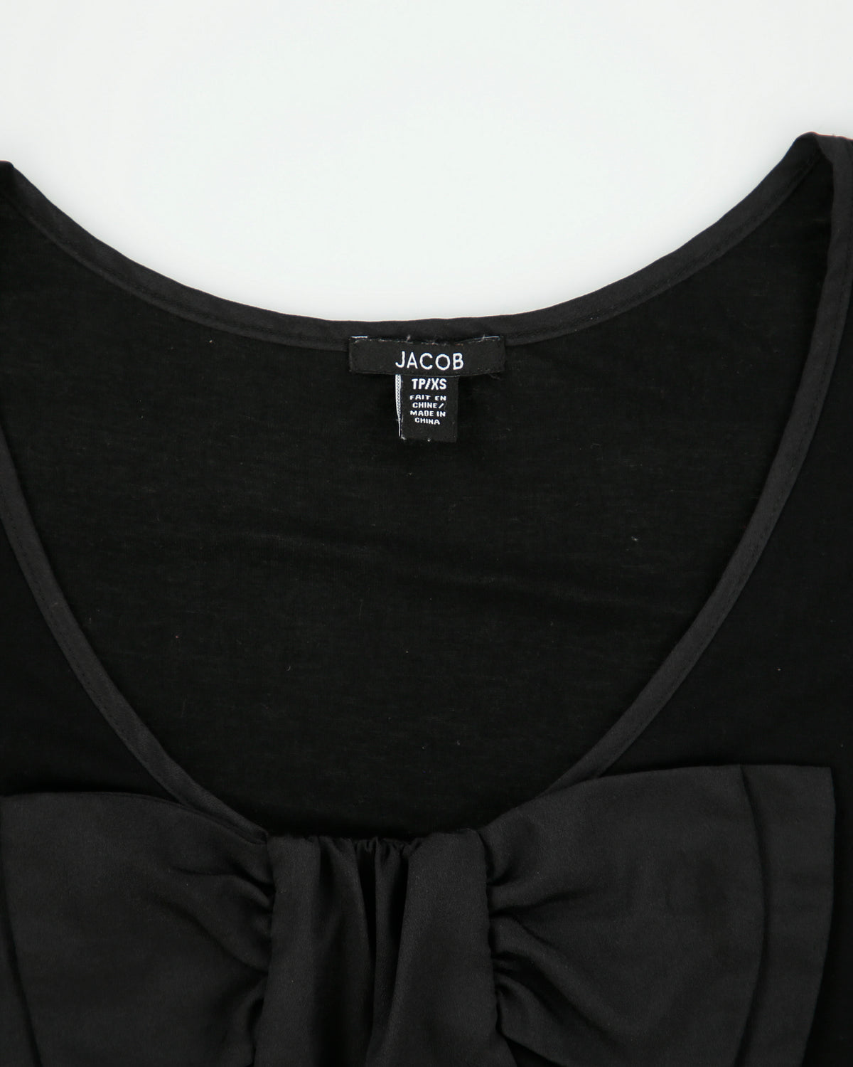 Vintage Y2K 2000s Jacob Oversized Bow Cap Sleeve T-shirt - XS