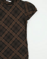 Vintage Y2K 2000s Ricki's Checked High Neck Top - S