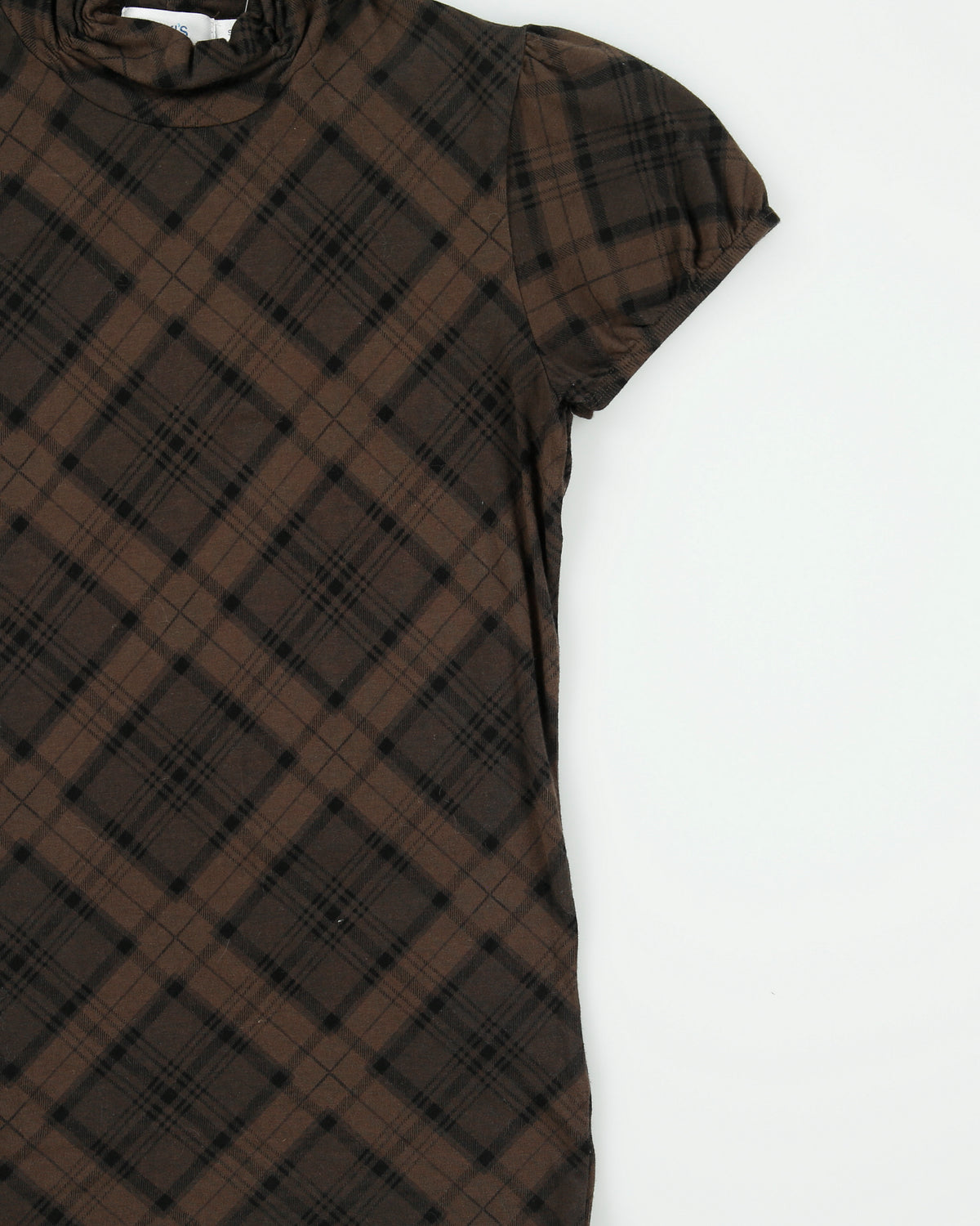 Vintage Y2K 2000s Ricki's Checked High Neck Top - S
