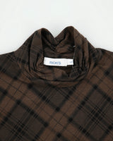 Vintage Y2K 2000s Ricki's Checked High Neck Top - S