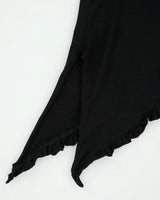 Vintage Y2K 2000s Sati Creation Asymmetric Hem Ruffle Cami Top - XS