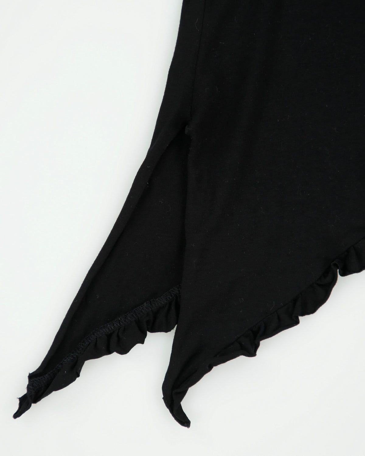 Vintage Y2K 2000s Sati Creation Asymmetric Hem Ruffle Cami Top - XS