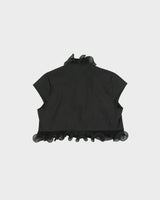 Vintage Y2K 00s Jessica Ruffle Trim Cap Sleeve Bolero - M