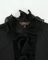 Vintage Y2K 00s Jessica Ruffle Trim Cap Sleeve Bolero - M