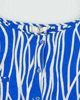 Vintage 1980s Valentino Miss V Shoulder Pad Silk Blouse - M