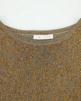 Vintage Y2K 00s Hua Fu Fine Knit Sparkly Beaded Sleeveless Top - S