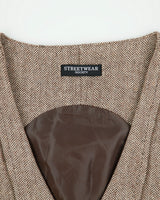 Vintage Y2K 00s Streetwear Society Wool Blend Waistcoat Top - M