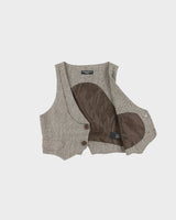 Vintage Y2K 00s Streetwear Society Wool Blend Waistcoat Top - M