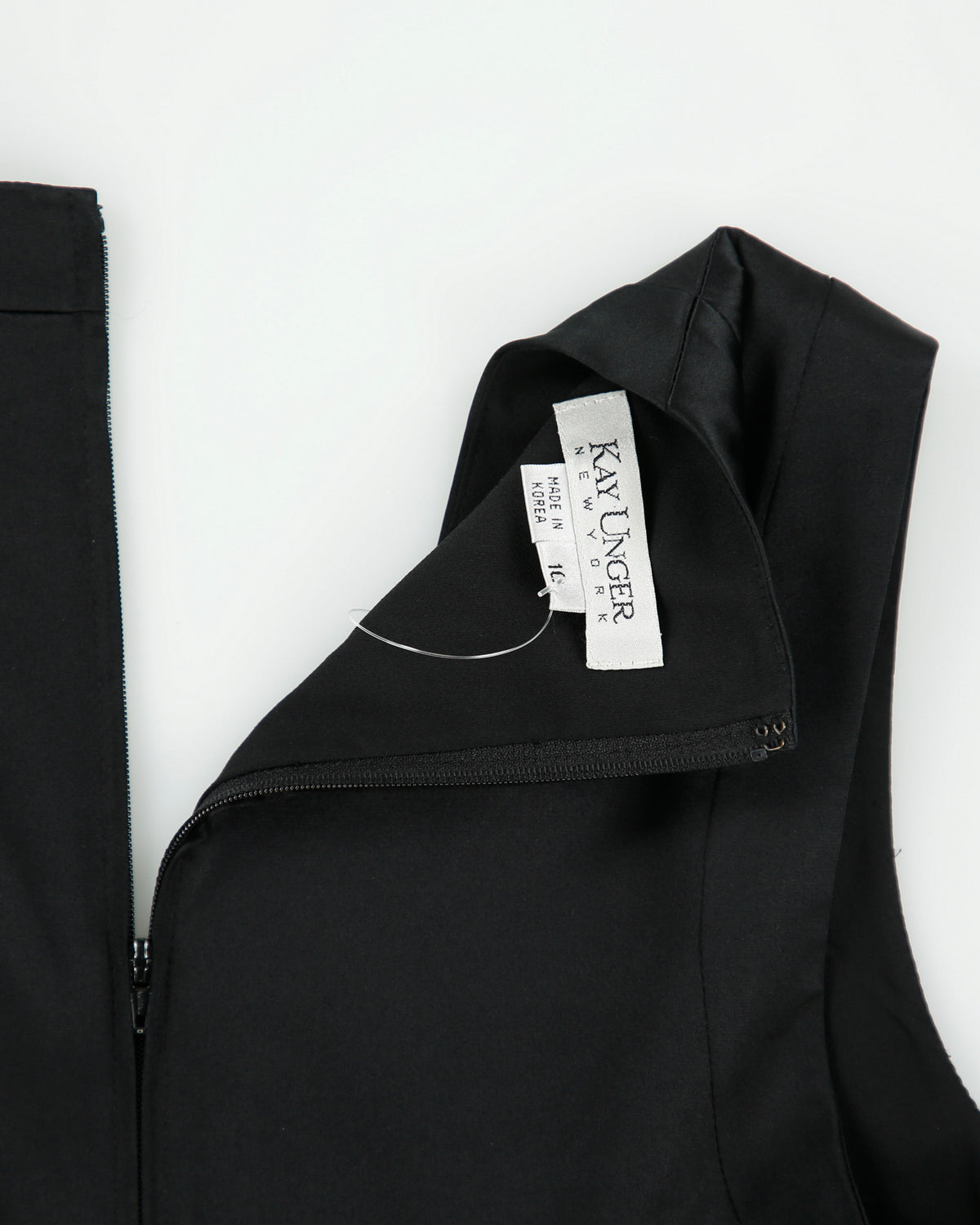 Vintage 1990s Kay Unger Silk Panelled Sleeveless Blouse - M