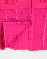 Vintage Y2K 00s 2b Bebe Hook &amp; Eye Ruffle Collar Sleeveless Blouse - M