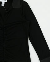 Vintage 1990s Joseph Ribkoff Adjustable Tie Collard Blouse - M