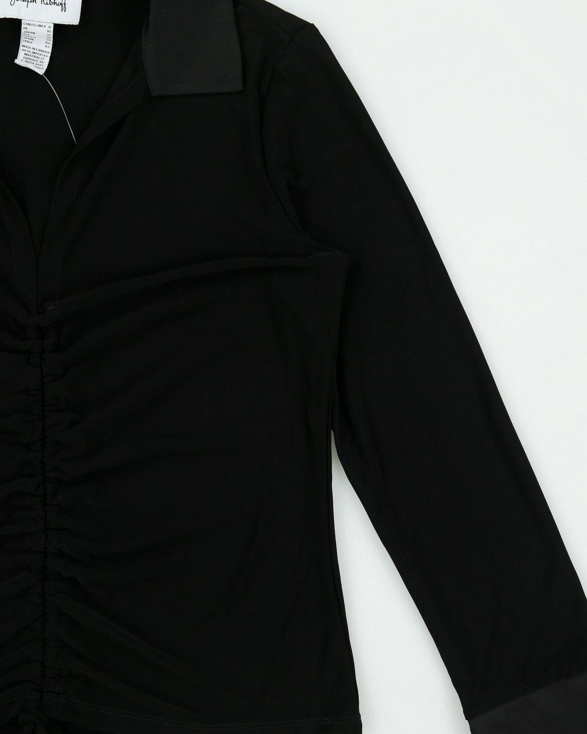 Vintage 1990s Joseph Ribkoff Adjustable Tie Collard Blouse - M