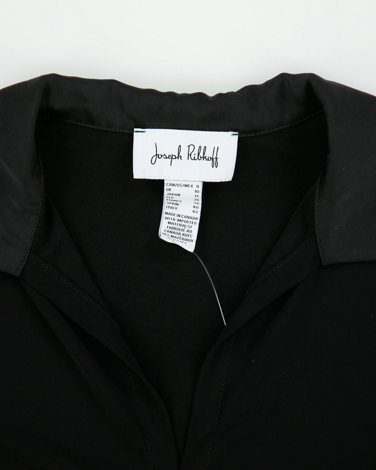 Vintage 1990s Joseph Ribkoff Adjustable Tie Collard Blouse - M