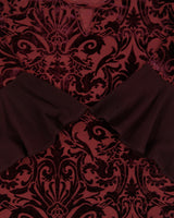 Vintage 1990s Laura Sheer Velvet Detail Flare Sleeve Blouse - M