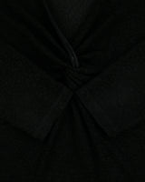 Vintage 1990s Zokai Textured Twist Front 3/4 Sleeve Top - M