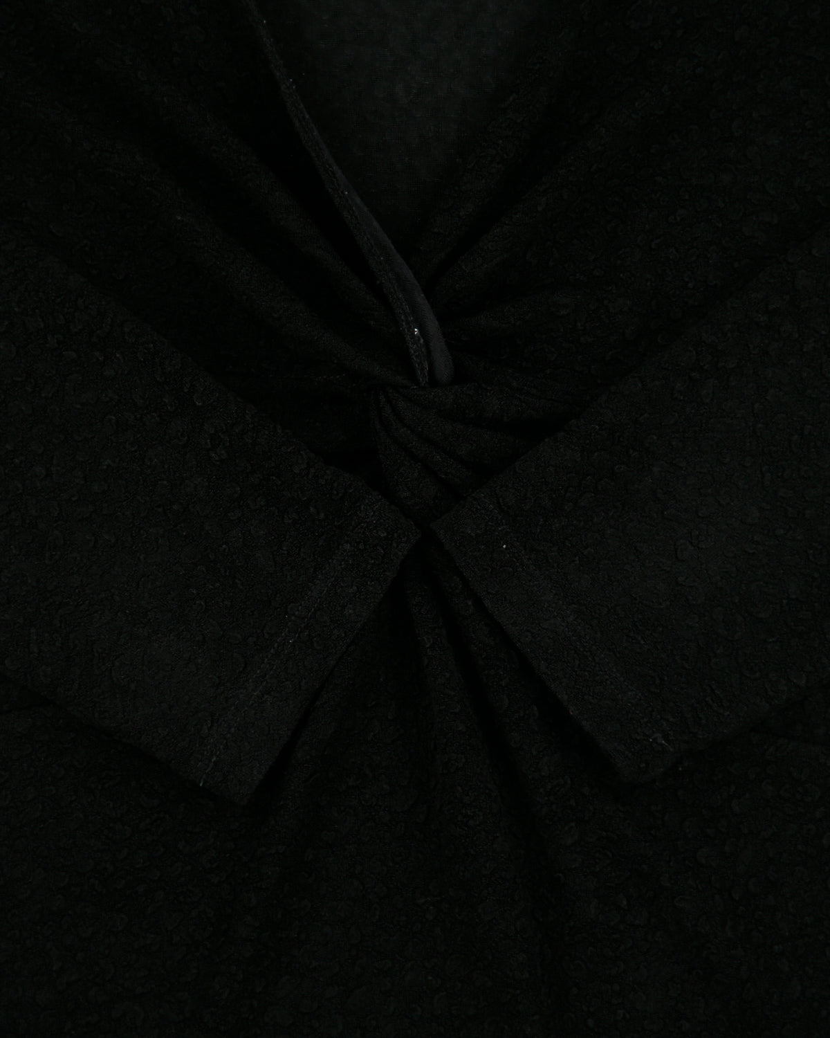 Vintage 1990s Zokai Textured Twist Front 3/4 Sleeve Top - M