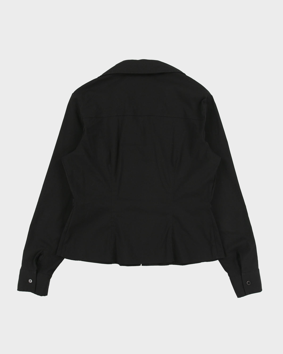Vintage 1990s Jessica Zip-up Long Sleeve Blouse - M