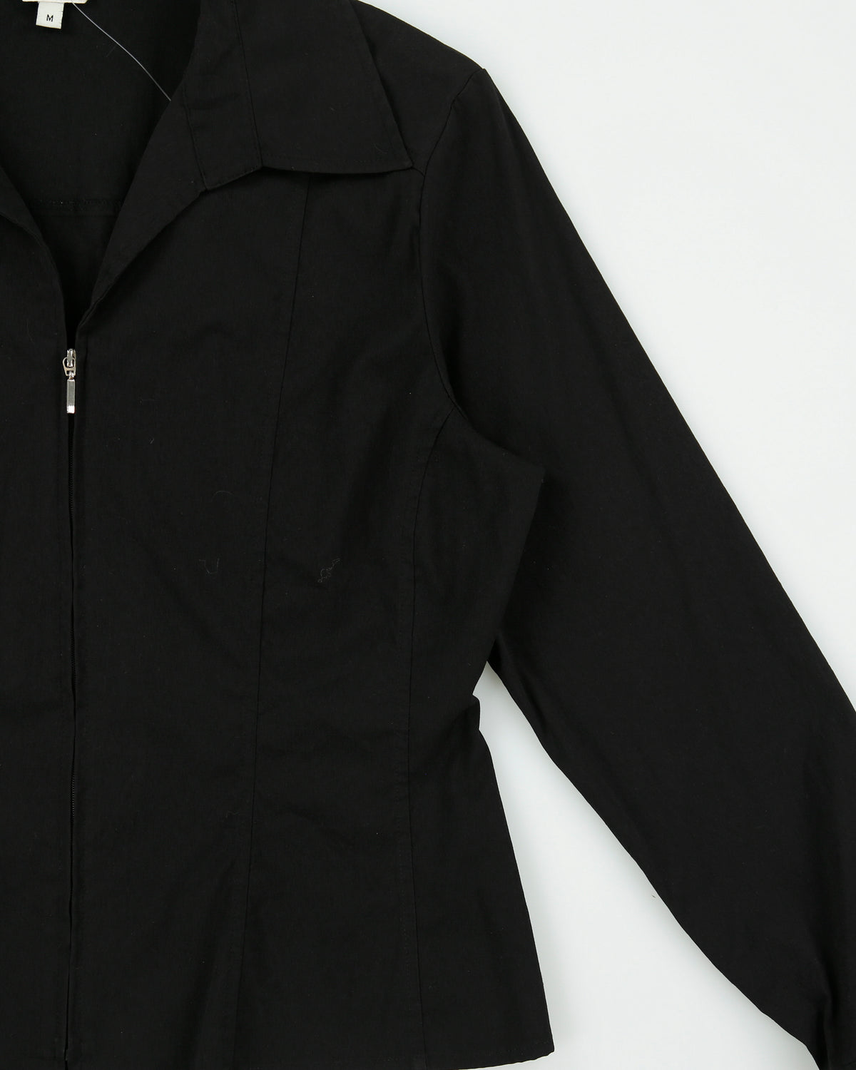 Vintage 1990s Jessica Zip-up Long Sleeve Blouse - M