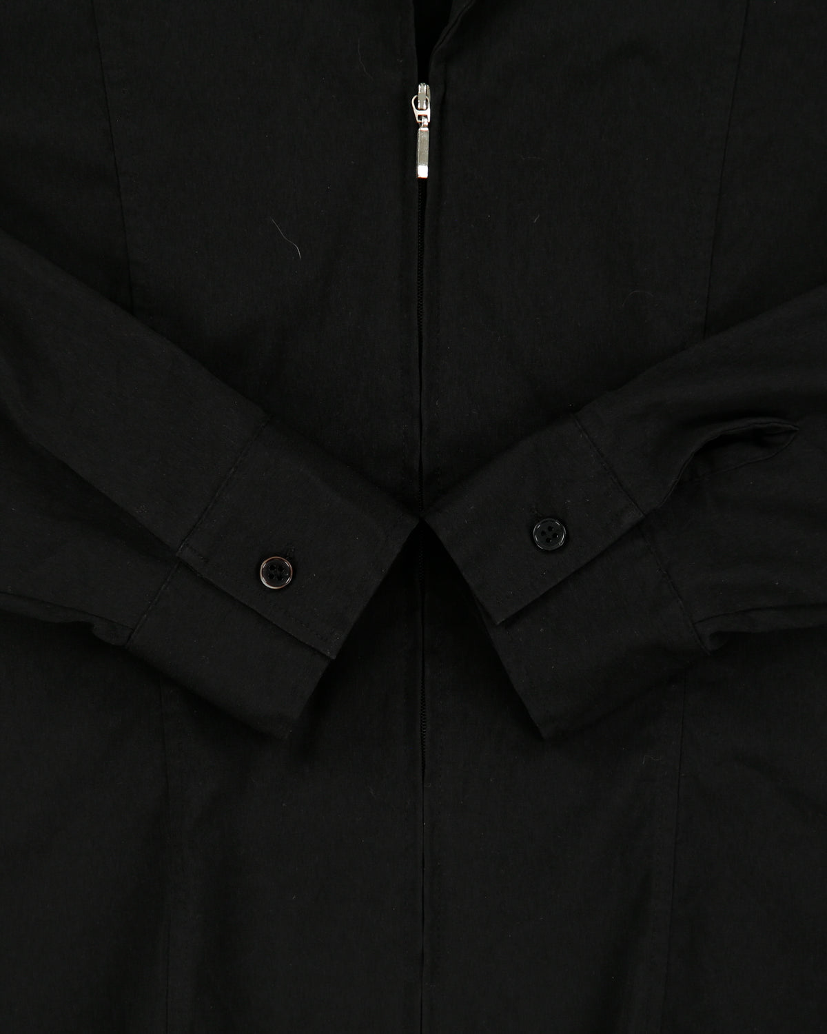Vintage 1990s Jessica Zip-up Long Sleeve Blouse - M