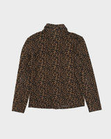 Vintage 1990s Le Chateau Made In USA Leopard Print Long Sleeve Blouse - S