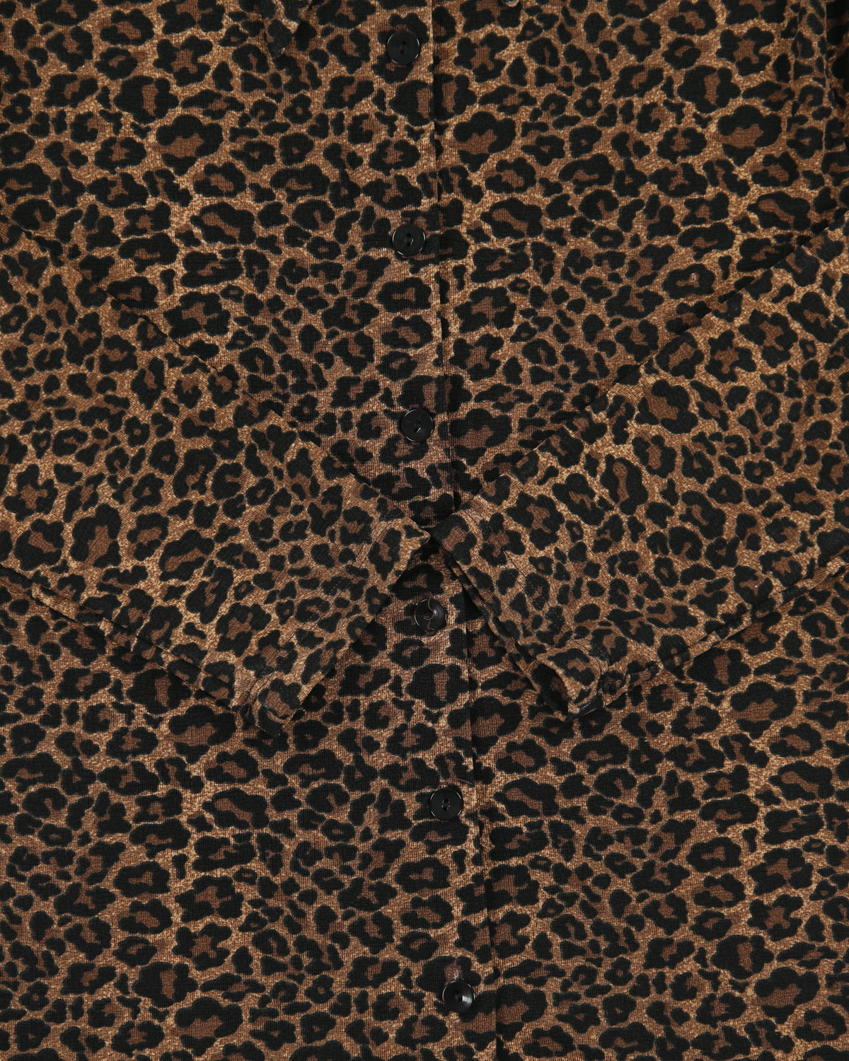 Vintage 1990s Le Chateau Made In USA Leopard Print Long Sleeve Blouse - S