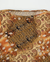 Vintage Y2K 00s Boat Neck Animal &amp; Paisley Print Top - S