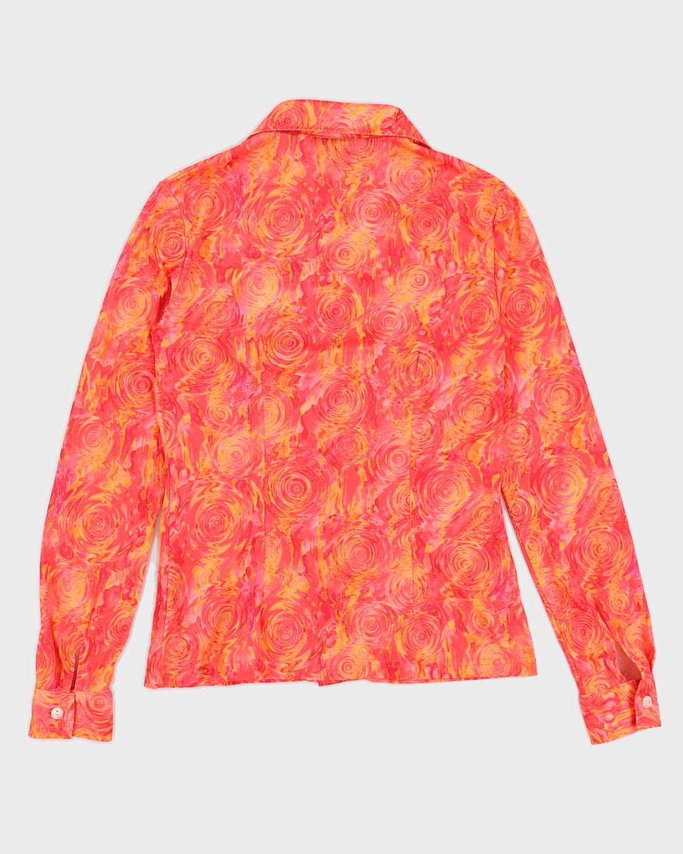 Y2K 00s Definition Pink & Orange Shirt - S