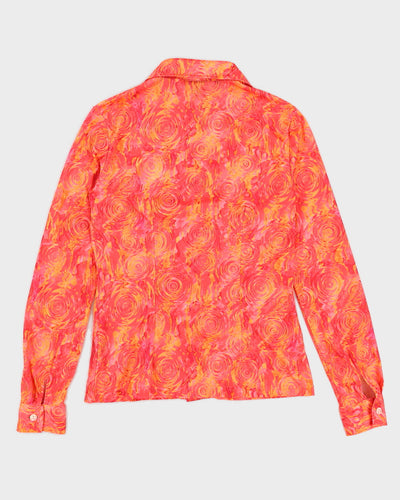 Y2K 00s Definition Pink & Orange Shirt - S