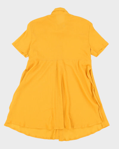 Mustard Yellow Short Sleeve Blouse - S