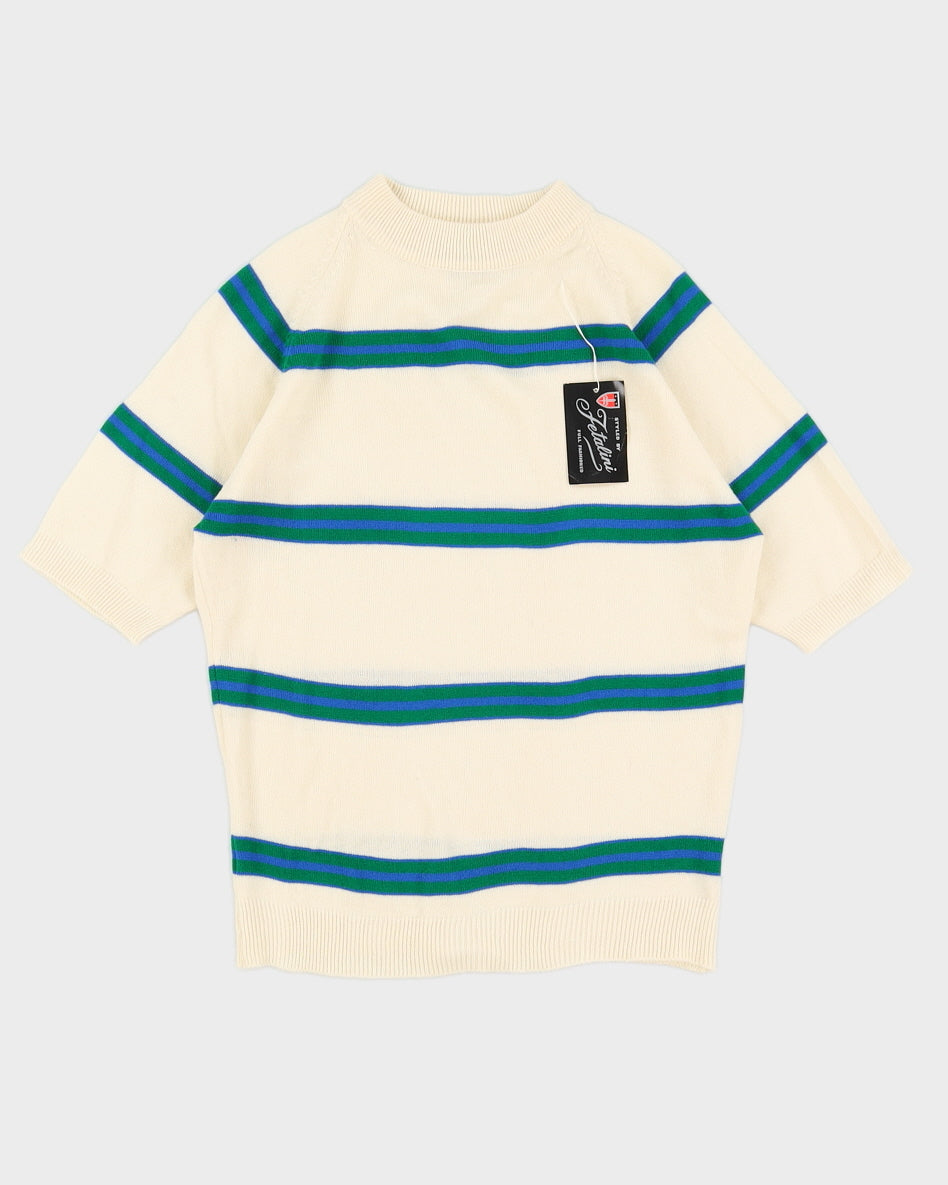 Vintage 60s Fetalini Stripe Sweatshirt - S