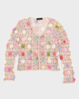 Y2K 00s Sagacity Multi Coloured Beaded Top - S/M