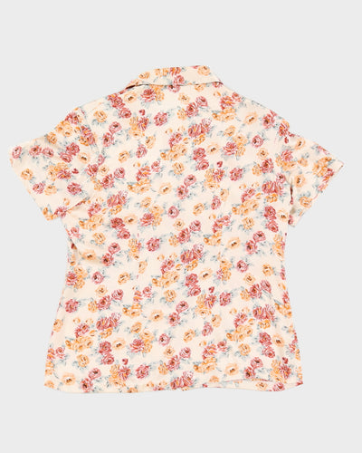 1980s Floral Blouse - S