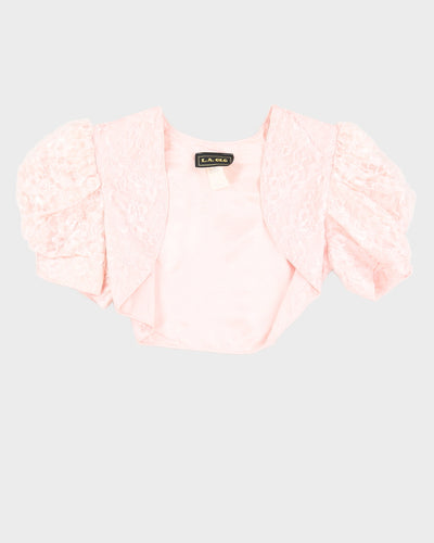 Pink Lace Bolero  - S