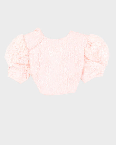 Pink Lace Bolero  - S