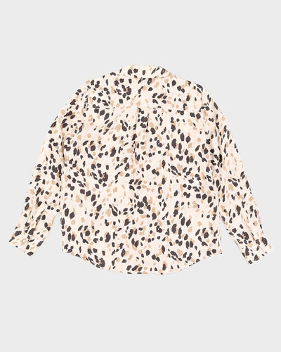 Rails Leopard Silk Blouse - L