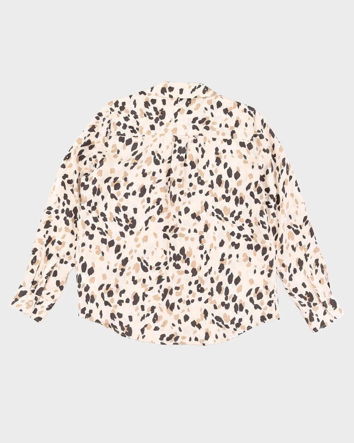 Rails Leopard Silk Blouse - L