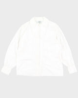 Vintage 90s Laura Ashley White Cotton Blouse - XL