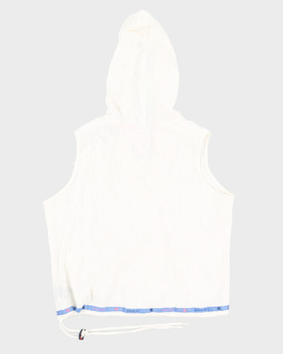 Vintage 90s Tommy Jeans x Tommy Girl Hooded Crop - L