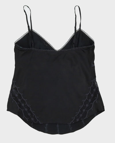 Y2K 00s Guess Silk Embroidery Cami - S