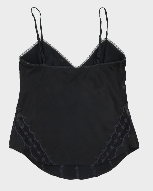 Y2K 00s Guess Silk Embroidery Cami - S