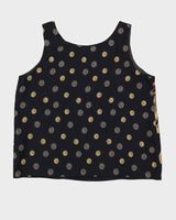 Vintage Patterned Loose Cami Top - M