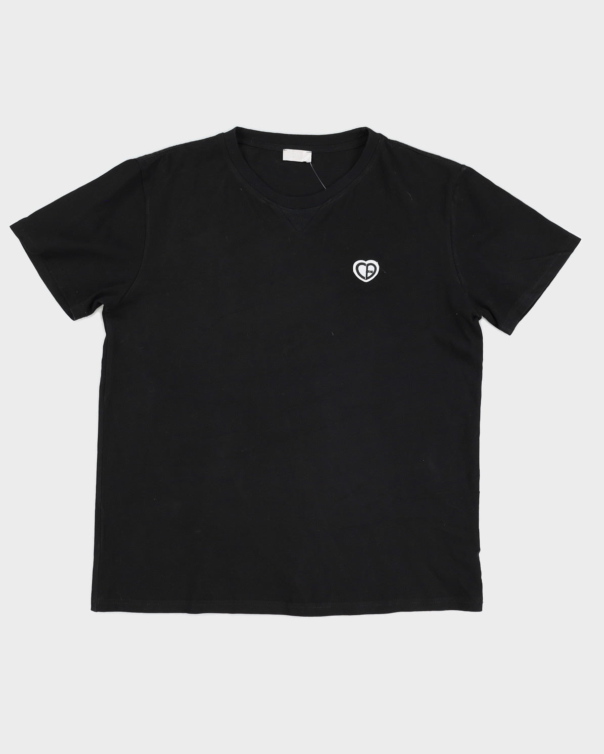 Dior Heart Patch T-shirt Black - XXL