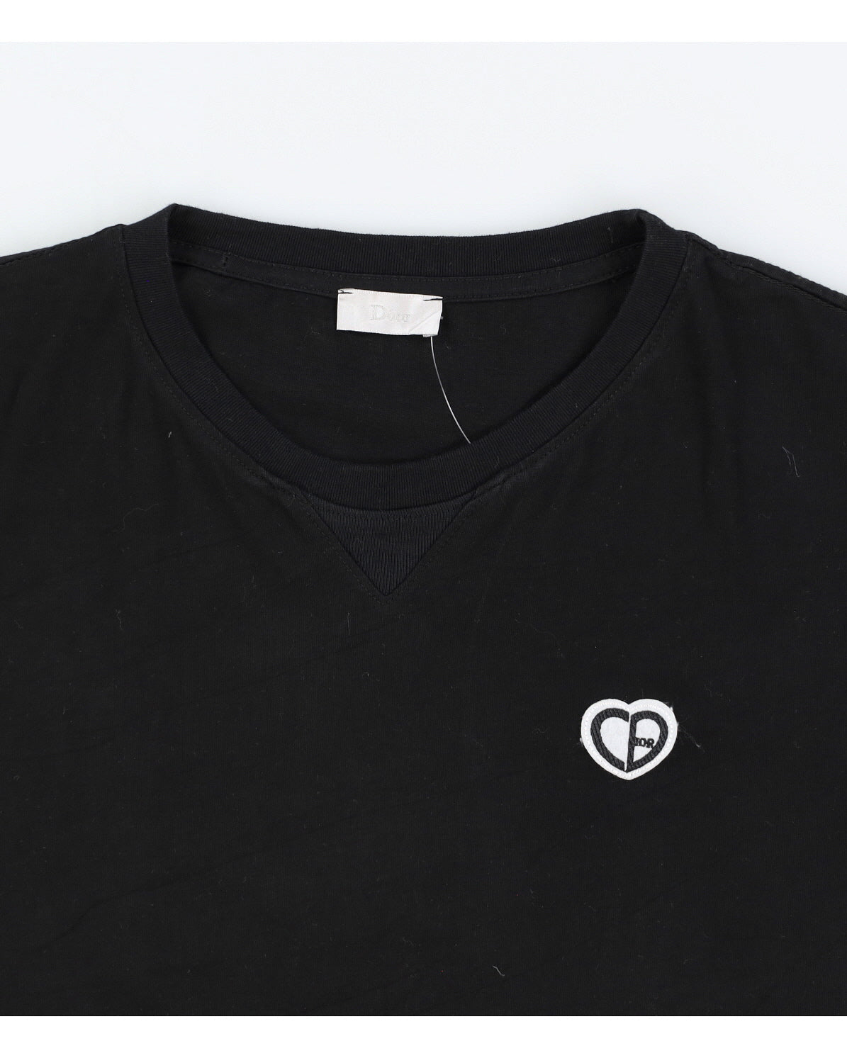 Dior Heart Patch T-shirt Black - XXL