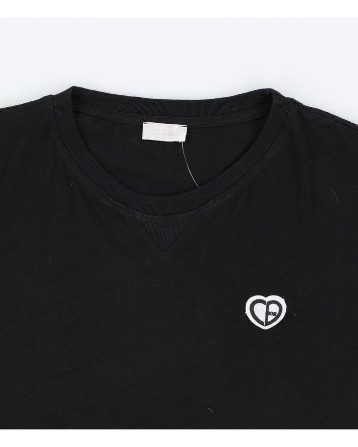 Dior Heart Patch T-shirt Black - XXL