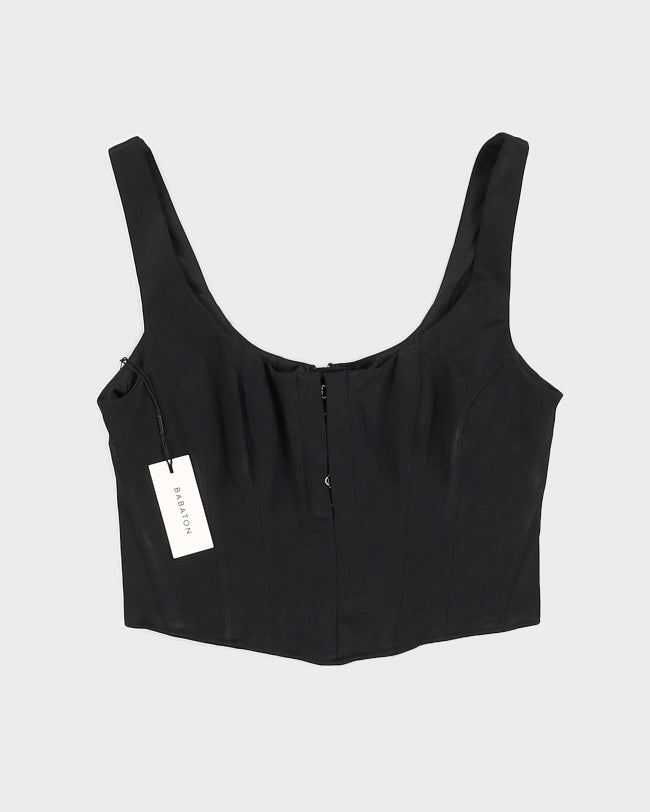 Deadstock Babaton Black Corset Top - XS