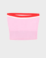 Tommy Hilfiger Pink Knitted Bandeau Top - M