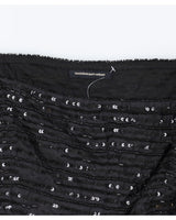 Massimo Dutti Women Black Sequin Cami Top - S